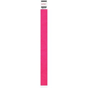 Advantus Neon Tyvek Wristbands - 500 / Pack - Neon Pink - Tyvek