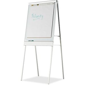 Iceberg Polarity Magnetic Presentation Flipchart Easel with Dry-erase Surface - 30" (2.5 ft) Width x 38" (3.2 ft) Height - White Steel Surface - Metal Frame - Rectangle - Floor Standing - 1 Each