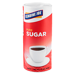 Genuine Joe Pure Sugar Canisters, 20 Oz., Pack Of 3