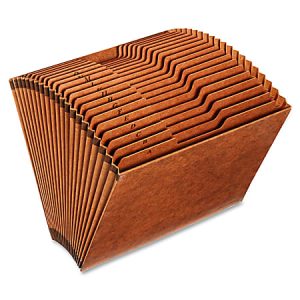 Globe-Weis A-Z High-Quality Expanding File, Letter Size, Brown