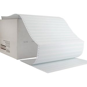 Sparco Continuous Paper, Plain, 14 7/8" x 11", 20 Lb, Green Bar, Carton Of 2,700 Forms