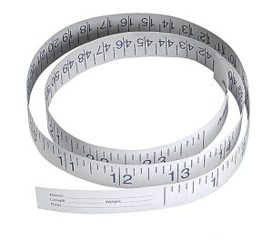 Medline Paper Measuring Tapes, 72", White, Case Of 500
