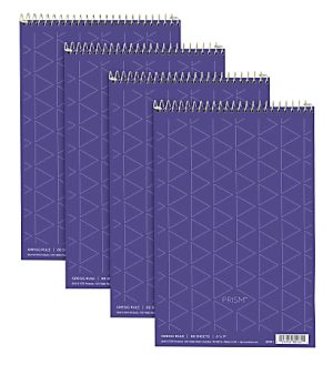 TOPS Prism+ Color Steno Books, 6" x 9", Gregg Ruled, 80 Sheets, Orchid, Pack Of 4