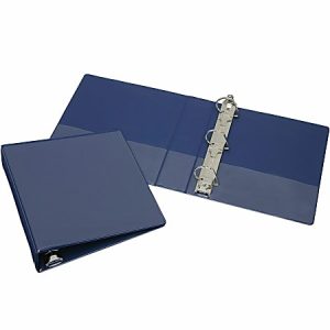 SKILCRAFT View 3-Ring Binder, 2" D-Rings, Blue (AbilityOne 7510-01-417-1884)