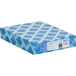 Sparco Color Multi-Use Printer & Copy Paper, Blue, Letter (8.5" x 11"), 500 Sheets Per Ream, 20 Lb, 90 Brightness, 30% Recycled
