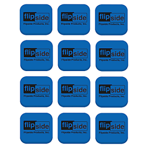 Flipside Magnetic Whiteboard EVA Foam Student Erasers, 1"H x 2"W x 2"D, Blue, Pack Of 12