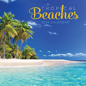 2024 TF Publishing Scenic Monthly Wall Calendar, 12® x 12®, Tropical Beaches, January To December