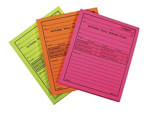 Adams "While You Were Out" Message Pads, 4 1/4" x 5 1/2", 50 Sheets, Assorted Neon, Pack Of 6