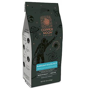 Copper Moon® Coffee Ground Coffee, Hawaiian Hazelnut Blend, 12 Oz Per Bag