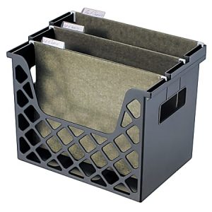 Office Depot Brand Desktop Storage File Organizer, Letter/Legal Size, 30% Recycled, Black