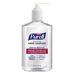 PURELL PRIME DEFENSE Advanced Hand Sanitizer,  12 fl oz Pump Bottle