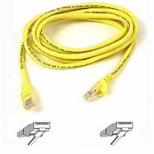 Belkin Cat5e Patch Cable - RJ-45 Male Network - RJ-45 Male Network - 3ft - Yellow
