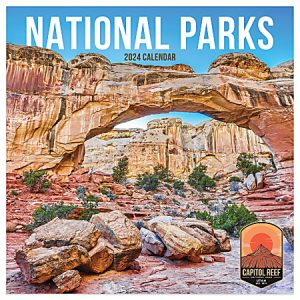 2024 TF Publishing Scenic 16-Month Monthly Mini Wall Calendar, 7 x 7, National Parks, January To December