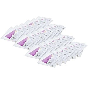 Charles Leonard Vinyl Pencil Pouches With Zip-Lock Closures, 10" x 7", Clear, Pack Of 24 Pouches
