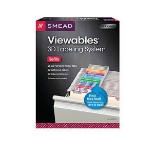 Smead Viewables Hanging Folder Labels, Pack of 25