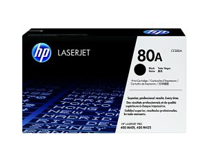 HP 80A Black Toner Cartridge, CF280A