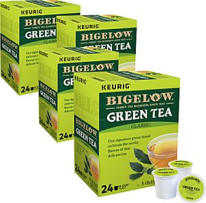 Bigelow Green Tea Single-Serve K-Cup, Carton Of 96