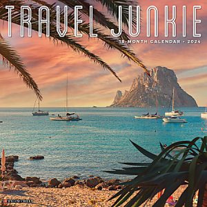2024 Willow Creek Press Scenic Monthly Wall Calendar, 12" x 12", Travel Junkie, January To December