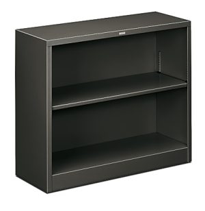HON Brigade Steel Modular Shelving Bookcase, 2 Shelves, 29"H x 34-1/2"W x 12-5/8"D, Charcoal