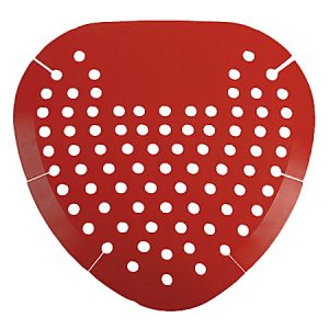 Boardwalk Urinal Screens, Cherry Scent, Red, Pack Of 12 Screens