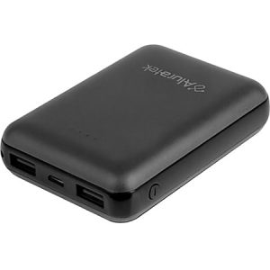 Aluratek 10,000 mAh Portable Battery Charger - For Tablet PC, Gaming Device, Smartphone, MP3 Player, Bluetooth Speaker, Bluetooth Headset, e-book Reader - Lithium Ion (Li-Ion) - 10000 mAh - 2 A - 5 V DC Output - 5 V DC Input - 2 x USB
