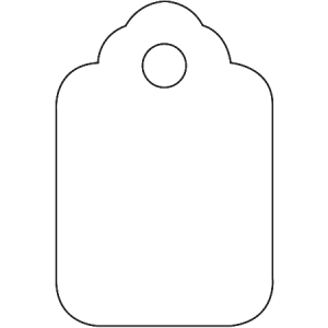 Partners Brand Unstrung Merchandise Tags, 1 1/8" x 1 3/4", White, Case Of 1,000