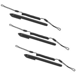 Zebra Stylus - 3 Pack - Capacitive Touchscreen Type Supported - 0.20" - Plastic, Carbon - Black