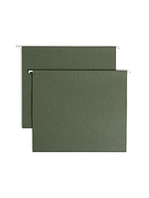 Smead Hanging Box-Bottom File Folders, 2" Expansion, Letter Size, Standard Green, Box Of 25