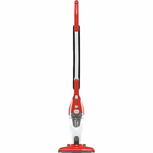 Dirt Devil SimpliStik Plus 3-in-1 Corded Vacuum - 20.29 fl oz - Bagless - Filter - 10" Cleaning Width - Hard Floor, Carpet - 18 ft Cable Length - AC Supply - 2 A - Red