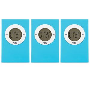 Teacher Created Resources Magnetic Digital Timers, Aqua, Pack Of 3 Timers