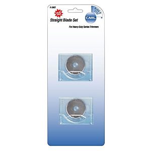 Carl K-28 Straight-Cut Heavy-Duty Rotary Trimmer Blades, Pack Of 2