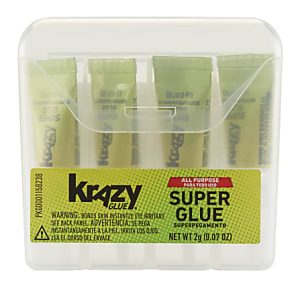 Krazy Glue, All-Purpose Single-Use, .07 Oz., Clear, Pack Of 4