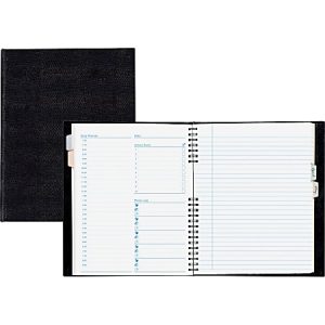 Blueline NotePro And Graphics Notebook, 7 7/16" x 9 1/2", Black