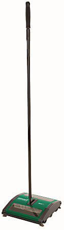 Bissell Commercial Metal Manual Sweeper, 10-1/2L x 9-1/2W x 5/8D, Black