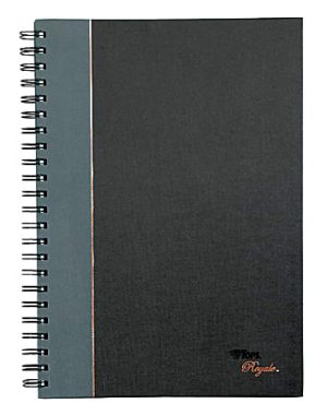 TOPS Royale Wirebound Notebook, 8 1/4" x 11 3/4", Legal Ruled, 96 Sheets, Gray/Black