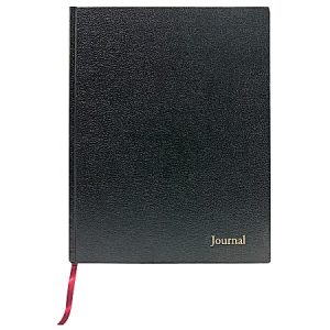 TOPS Professional Business Journal With Planning Pages, 8 1/2" x 11", Legal Ruled, 80 Sheets, Black