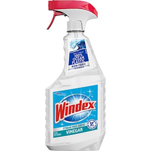 Windex Vinegar MultiSurface Spray - 23 fl oz (0.7 quart) - Clean & Fresh Scent - 8 / Carton - Clear
