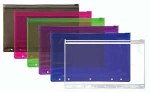Office Depot Brand Vinyl Storage Pouch, Assorted Colors