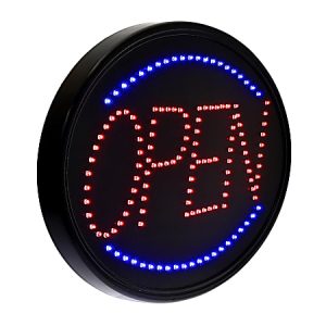 Alpine LED Sign, 14 x 23 x 1, Open, 12W