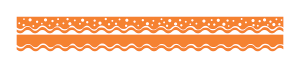 Barker Creek Scalloped-Edge Double-Sided Borders, 2 1/4" x 36", Tangerine, Pack Of 13