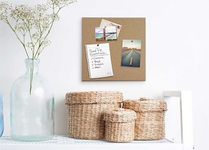 U Brands Unframed Cork Bulletin Board, 23" x 17", Natural
