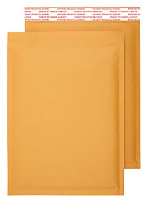 Office Depot Brand Self-Sealing Bubble Mailers, Size 5, 10 1/2" x 15", Pack Of 12