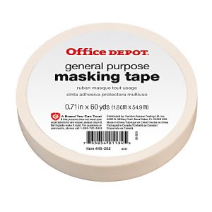 Office Depot Brand General-Purpose Masking Tape, 0.71" x 60 Yd.