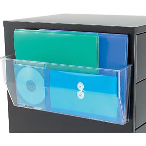 Deflecto Magnetic DocuPocket, 6 3/8"H x 15"W x 3"D, Clear