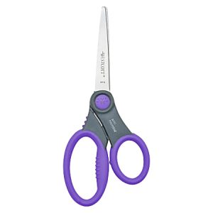 Westcott Student Scissors with Anti-Microbial Protection, 7", Pointed, Assorted Colors