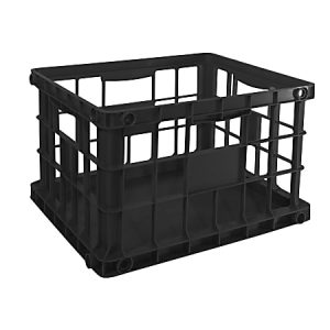 Office Depot Brand Letter/Legal File Crate, Medium Size, Black