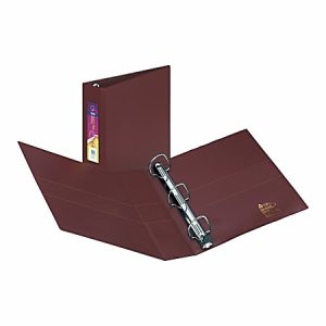 Avery Heavy-Duty 3-Ring Binder With Locking One-Touch EZD Rings, 2" D-Rings, Maroon