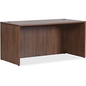 Lorell Essentials 60"W Rectangular Computer Desk Shell, Walnut