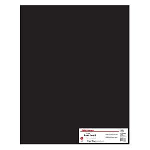Office Depot Brand Foam Board, 20" x 30", Black, Pack Of 2