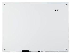 WorkPro Magnetic Glass Unframed Dry-Erase Whiteboard, 36" x 48", White